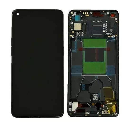 Ecran lcd avec vitre tactile OLED pour Oppo Reno 6 5G avec chassis noir
