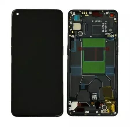 Ecran lcd avec vitre tactile OLED pour Oppo Reno 6 5G avec chassis noir