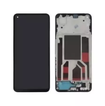 Ecran lcd avec vitre tactile OLED pour Oppo Reno 8 Pro 5G avec chassis noir