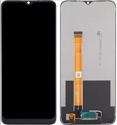 Ecran lcd avec vitre tactile OLED pour Realme C21Y noir