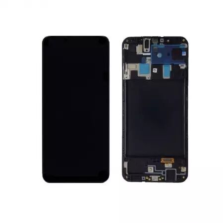 Ecran lcd avec vitre tactile OLED pour SAMSUNG A205 Galaxy A20 avec chassis noir