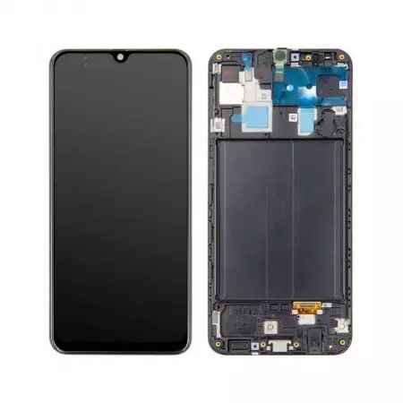 Ecran lcd avec vitre tactile OLED pour SAMSUNG A305 Galaxy A30 avec chassis noir