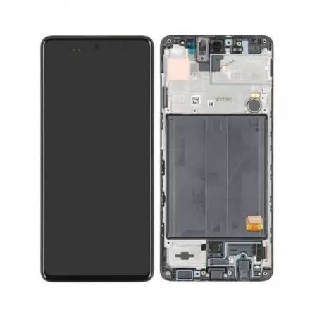 Ecran lcd avec vitre tactile OLED pour SAMSUNG A515 Galaxy A51 avec chassis noir