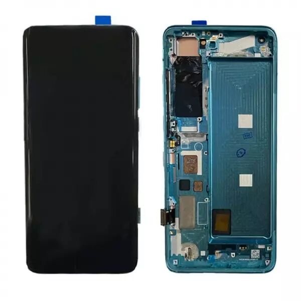 Ecran lcd avec vitre tactile OLED pour Xiaomi Mi 10 avec chassis vert