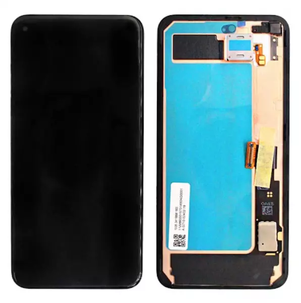 Ecran lcd avec vitre tactile ORIGINAL Google Pixel 5 avec chassis SERVICE PACK G949-00116-01 / G949-00088-01 noir