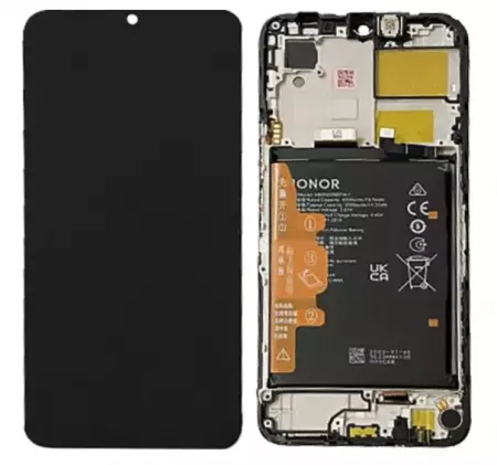 Ecran lcd avec vitre tactile ORIGINAL HONOR 70 Lite avec chassis, batterie et haut parleur SERVICE PACK 0235AFJJ noir