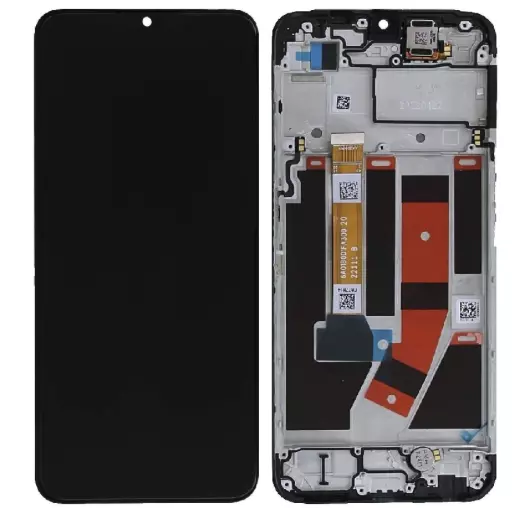 Ecran lcd avec vitre tactile ORIGINAL Oppo A57s / A77 / Oneplus Nord N20 SE SERVICE PACK 4130254 noir