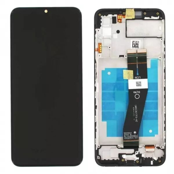 Ecran lcd avec vitre tactile ORIGINAL SAMSUNG A037F Galaxy A03s 2021 avec chassis SERVICE PACK noir version NON EU GH81-21232A