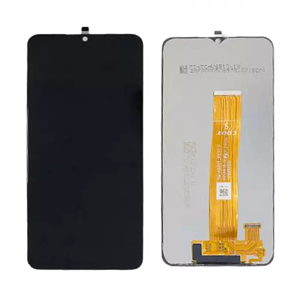 Ecran lcd avec vitre tactile ORIGINAL SAMSUNG A127 Galaxy A12 Nacho sans chassis SERVICE PACK GH82-26485A noir