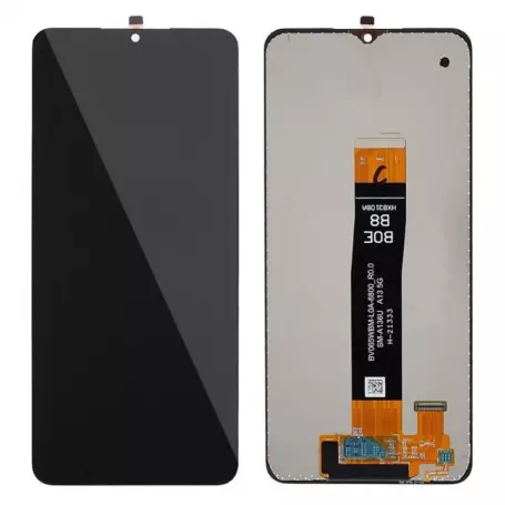 Ecran lcd avec vitre tactile ORIGINAL SAMSUNG A136B Galaxy A13 5G 2022 sans chassis SERVICE PACK GH82-29077A / GH82-29078A noir