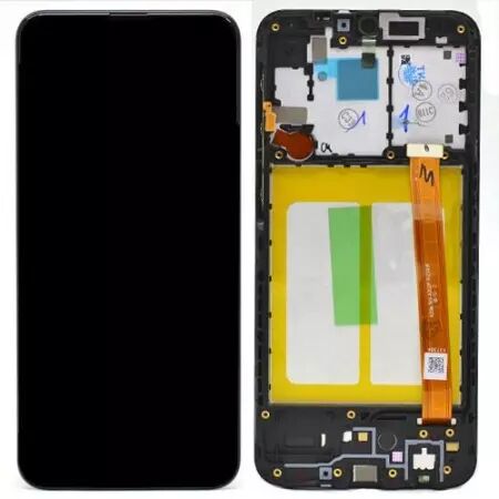 Ecran lcd avec vitre tactile ORIGINAL SAMSUNG A202 Galaxy A20e SERVICE PACK GH82-20186A noir