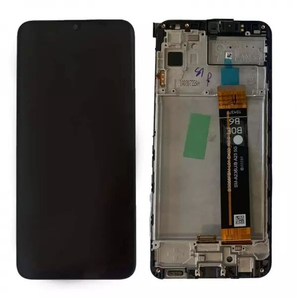 Ecran lcd avec vitre tactile ORIGINAL SAMSUNG A236 Galaxy A23 5G 2022 avec chassis SERVICE PACK GH82-29734A/GH82-29735A noir