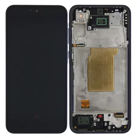 Ecran lcd avec vitre tactile ORIGINAL SAMSUNG A356 Galaxy A35 5G avec chassis SERVICE PACK GH82-34221A bleu nuit