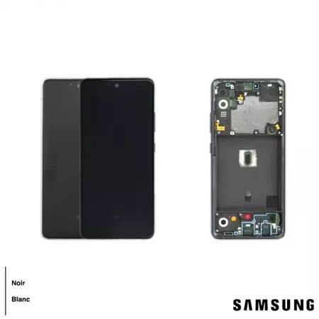 Ecran lcd avec vitre tactile ORIGINAL SAMSUNG A516 Galaxy A51 5G SERVICE PACK GH82-23100A noir
