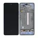 Ecran lcd avec vitre tactile ORIGINAL SAMSUNG A536 Galaxy A53 5G SERVICE PACK GH82-28024C GH82-28025C Bleu