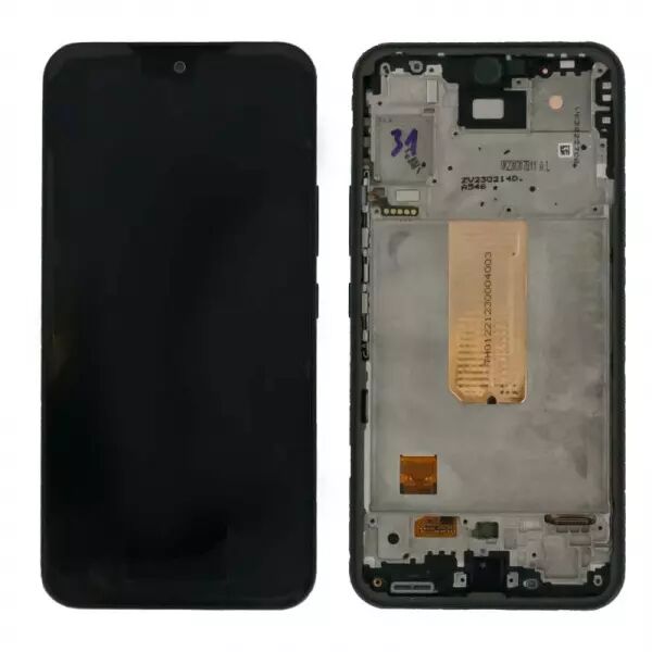 Ecran lcd avec vitre tactile ORIGINAL SAMSUNG A546 Galaxy A54 5G 2023 SERVICE PACK GH82-31231A / GH82-31232A noir