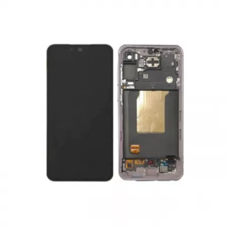 Ecran lcd avec vitre tactile ORIGINAL SAMSUNG A556 Galaxy A55 5G avec chassis SERVICE PACK GH82-34305C lilas