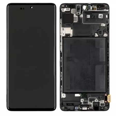 Ecran lcd avec vitre tactile ORIGINAL SAMSUNG A715 Galaxy A71 SERVICE PACK GH82-22152A noir
