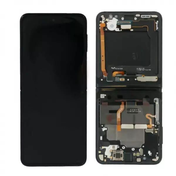 Ecran lcd avec vitre tactile ORIGINAL SAMSUNG F711 Galaxy Z Flip 3 5G SERVICE PACK GH82-27243A / GH82-27244A noir