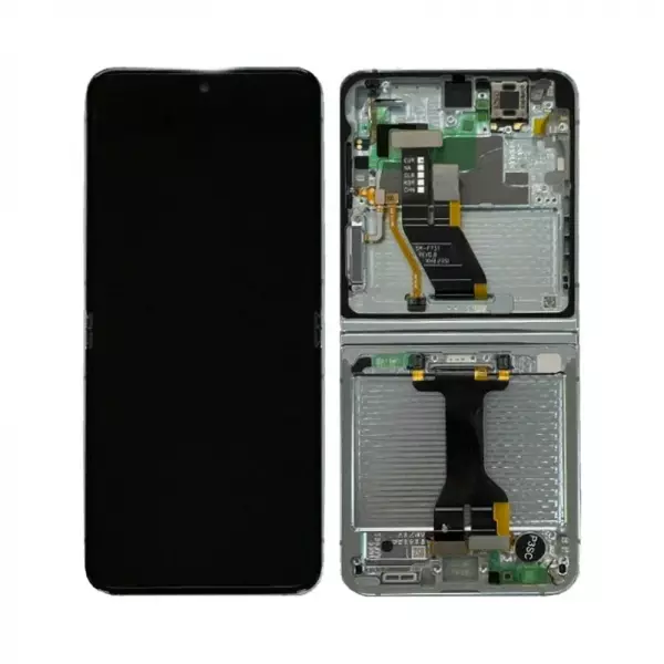 Ecran lcd avec vitre tactile ORIGINAL SAMSUNG F731B Galaxy Z Flip 5 SERVICE PACK GH82-31827D / GH82-31828D vert