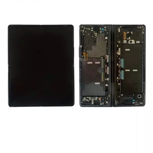 Ecran lcd avec vitre tactile ORIGINAL SAMSUNG F916 Galaxy Z Fold 2 5G avec chassis SERVICE PACK GH82-23968A / GH82-23969A noir