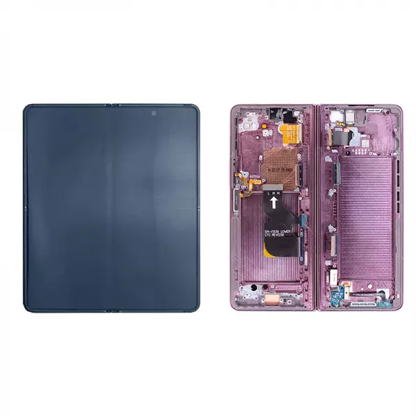 Ecran lcd avec vitre tactile ORIGINAL SAMSUNG F936 Galaxy Z Fold 4 5G 2022 SERVICE PACK GH82-29461D / GH82-29462D violet