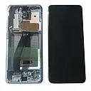 Ecran lcd avec vitre tactile ORIGINAL SAMSUNG G980/G981 Galaxy S20 / S20 5G SERVICE PACK GH82-22131D / GH82-22123D bleu