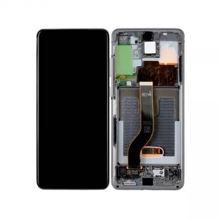 Ecran lcd avec vitre tactile ORIGINAL SAMSUNG G985/G986 Galaxy S20 Plus / S20 Plus 5G SERVICE PACK GH82-31441E / GH82-31442E gri
