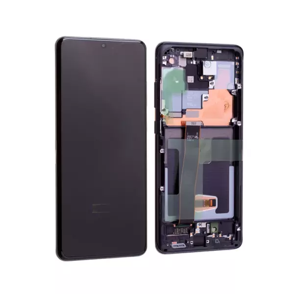 Ecran lcd avec vitre tactile ORIGINAL SAMSUNG G988 Galaxy S20 Ultra 5G SERVICE PACK GH82-26032A/GH82-26033A noir