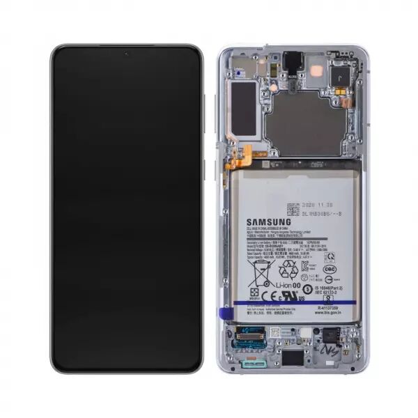 Ecran lcd avec vitre tactile ORIGINAL SAMSUNG G996 Galaxy S21 Plus 5G avec chassis, batterie et haut parleur SERVICE PACK GH82-2