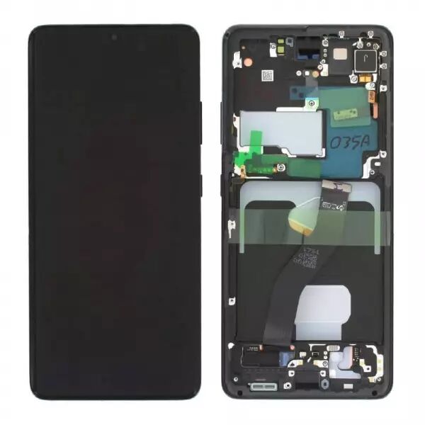 Ecran lcd avec vitre tactile ORIGINAL SAMSUNG G998 Galaxy S21 Ultra 5G SERVICE PACK GH82-26036A / GH82-26035A noir