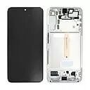 Ecran lcd avec vitre tactile ORIGINAL SAMSUNG Galaxy S906 S22 Plus SERVICE PACK GH82-27500B / GH82-27501B blanc