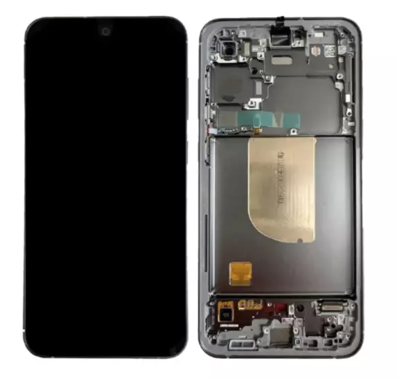 Ecran lcd avec vitre tactile ORIGINAL SAMSUNG S711 Galaxy S23 FE 2023 avec chassis, sans batterie SERVICE PACK GH82-32854A Noir