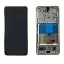 Ecran lcd avec vitre tactile ORIGINAL SAMSUNG S901 Galaxy S22 5G avec chassis, sans batterie SERVICE PACK GH82-27521B Blanc