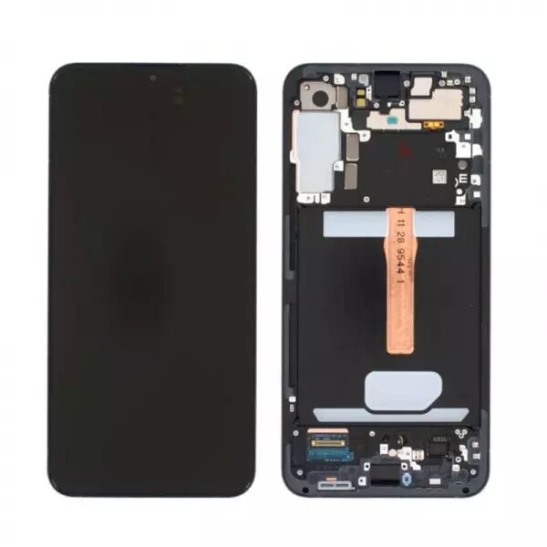 Ecran lcd avec vitre tactile ORIGINAL SAMSUNG S911 Galaxy S23 avec chassis, sans batterie SERVICE PACK GH82-30480C / GH82- 30481