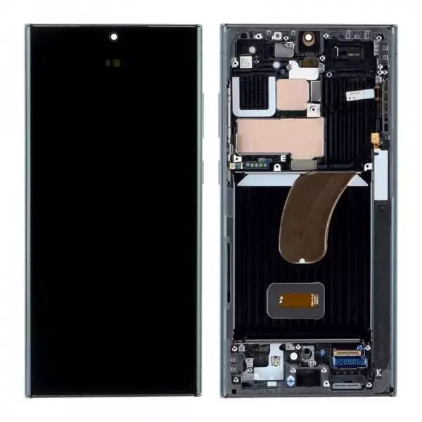 Ecran lcd avec vitre tactile ORIGINAL SAMSUNG S918 Galaxy S23 Ultra 5G 2023 SERVICE PACK GH82-30465A/GH82-30466A noir