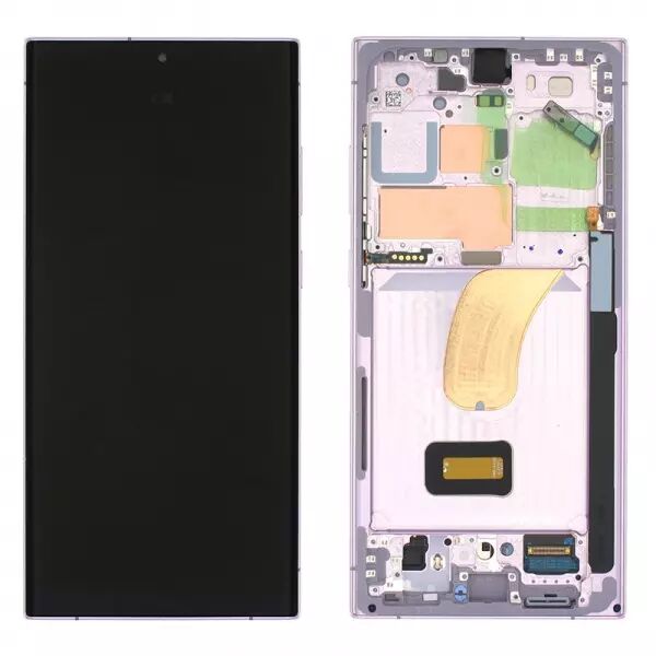 Ecran lcd avec vitre tactile ORIGINAL SAMSUNG S918 Galaxy S23 Ultra 5G 2023 SERVICE PACK GH82-30465D/GH82-30466D violet