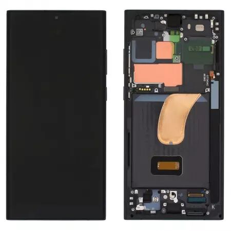 Ecran lcd avec vitre tactile ORIGINAL SAMSUNG S918 Galaxy S23 Ultra 5G 2023 SERVICE PACK GH82-30465E/GH82-30466E gris