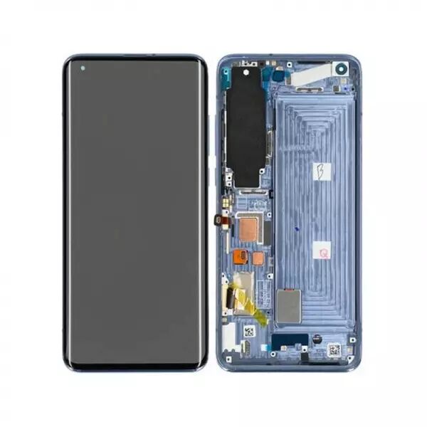 Ecran lcd avec vitre tactile ORIGINAL Xiaomi Mi 10 2020 (version C) avec chassis sans batterie SERVICE PACK 56000J00J200 Gris