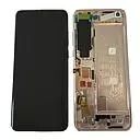 Ecran lcd avec vitre tactile ORIGINAL Xiaomi Mi 10 Pro avec chassis sans batterie SERVICE PACK 56000500J100 blanc