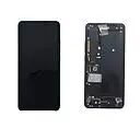 Ecran lcd avec vitre tactile ORIGINAL Xiaomi Mi Note 10 lite avec chassis sans batterie SERVICE PACK 5600040F4L00 noir