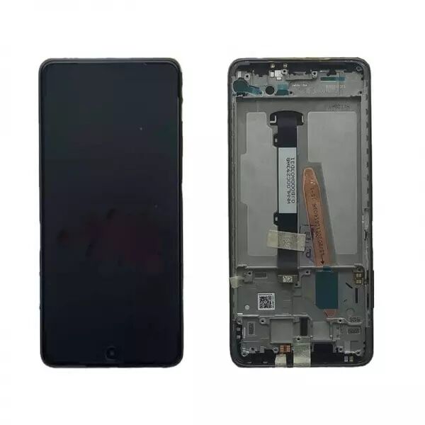 Ecran lcd avec vitre tactile ORIGINAL Xiaomi Poco X3 avec chassis sans batterie SERVICE PACK 560003J20C00 gris