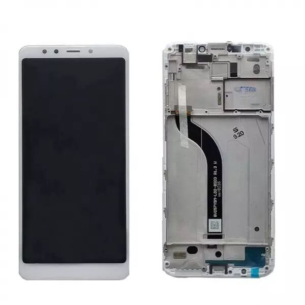 Ecran lcd avec vitre tactile ORIGINAL Xiaomi Redmi 5 avec chassis sans batterie SERVICE PACK 5604100170B6 blanc
