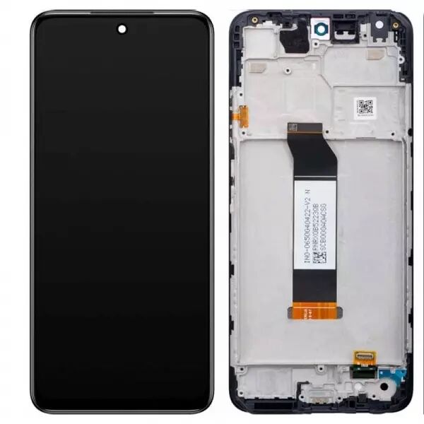 Ecran lcd avec vitre tactile ORIGINAL Xiaomi Redmi Note 10 5G avec chassis sans batterie SERVICE PACK 5600020K1900 gris fonc�