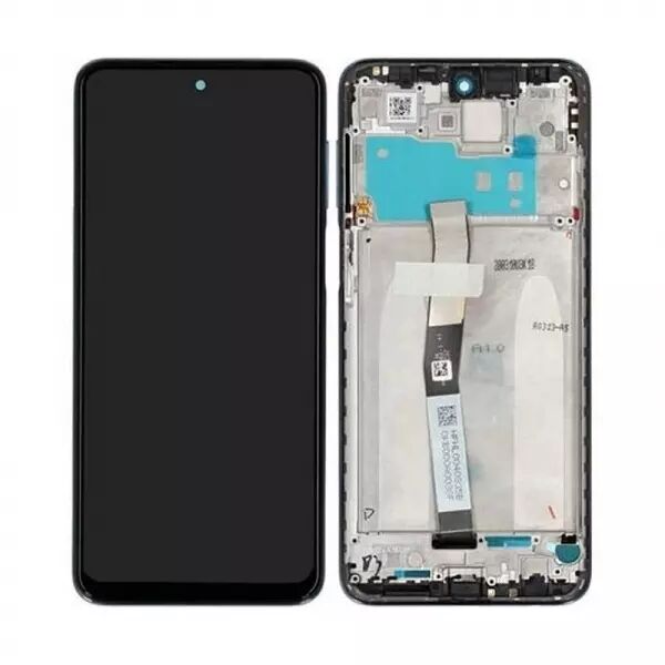 Ecran lcd avec vitre tactile ORIGINAL Xiaomi Redmi Note 9 Pro avec chassis sans batterie SERVICE PACK 560002J6B200 blanc