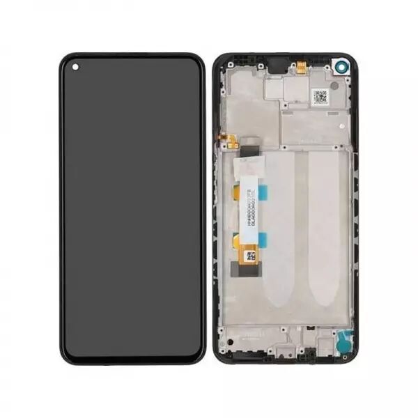 Ecran lcd avec vitre tactile ORIGINAL Xiaomi Redmi Note 9T 5G avec chassis sans batterie SERVICE PACK 5600030J2200 noir