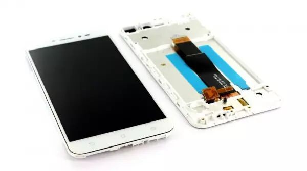 Ecran lcd avec vitre tactile pour Asus Zenfone Live 5.0 ZB501KL avec chassis blanc