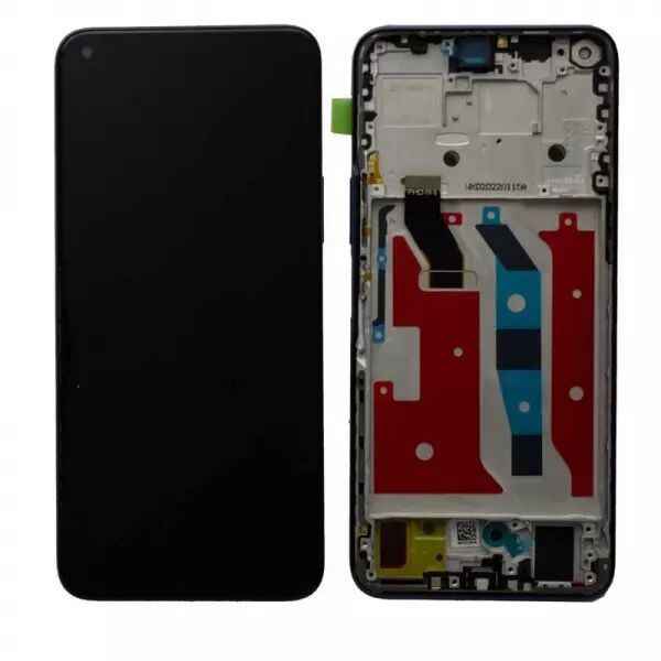 Ecran lcd avec vitre tactile pour HONOR 50 Lite avec chassis bleu