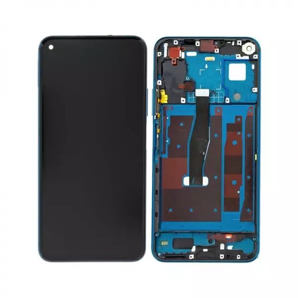 Ecran lcd avec vitre tactile pour Huawei HONOR 20 PRO avec chassis bleu