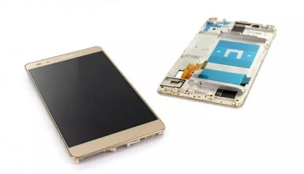 Ecran lcd avec vitre tactile pour Huawei HONOR 7 avec chassis or